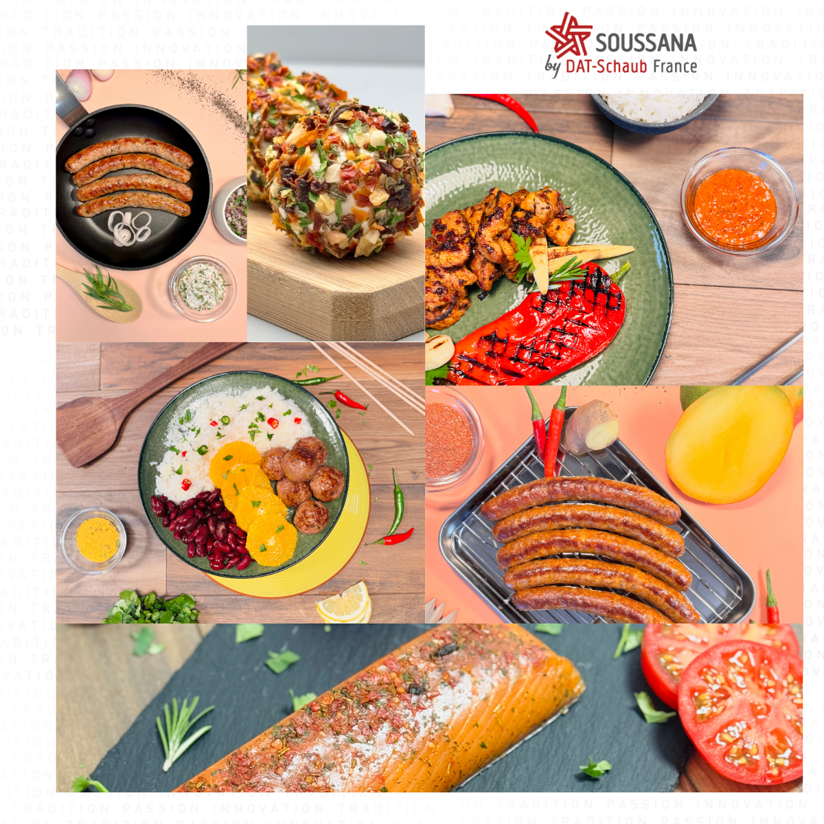 Inspirations recettes, recettes, DAT-Schaub France, Marinades, saucisses, poissons, boulettes