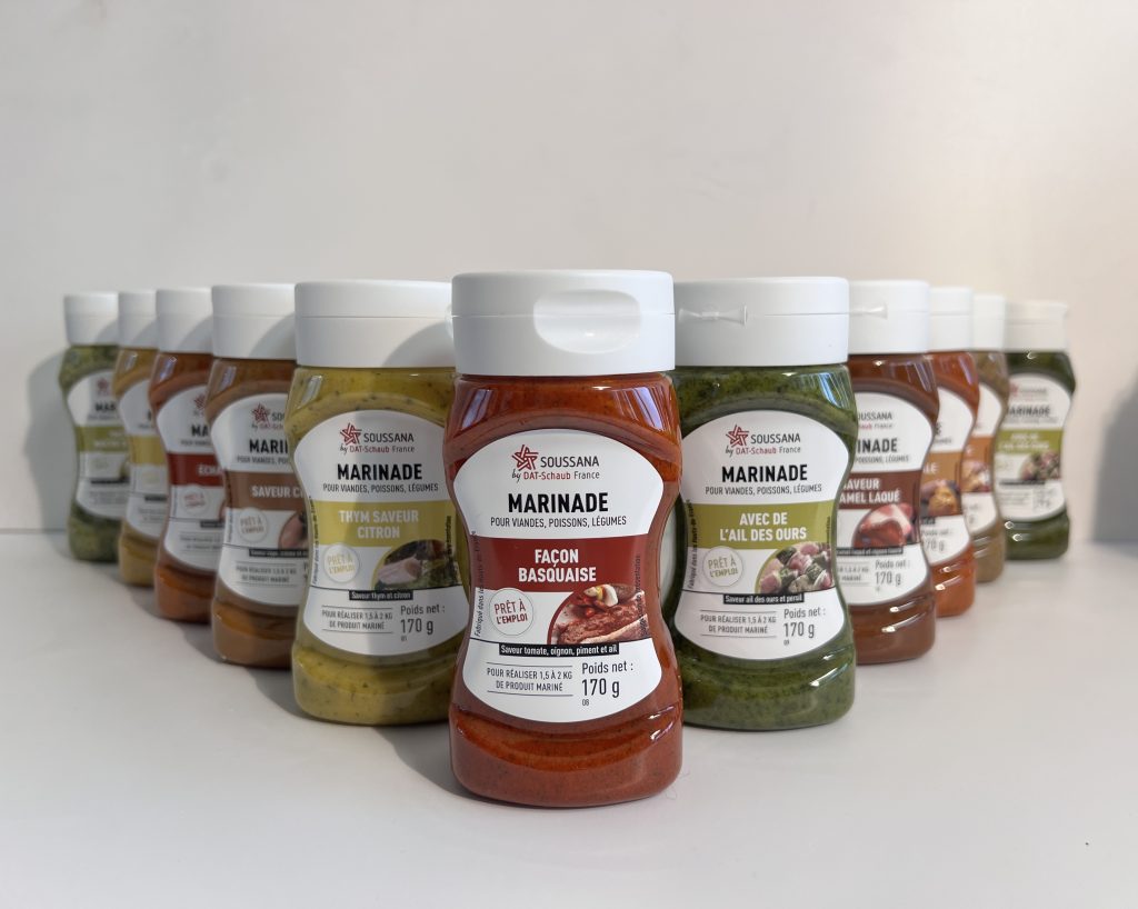 Marinades, squeezes, ready to use, DAT-Schaub France