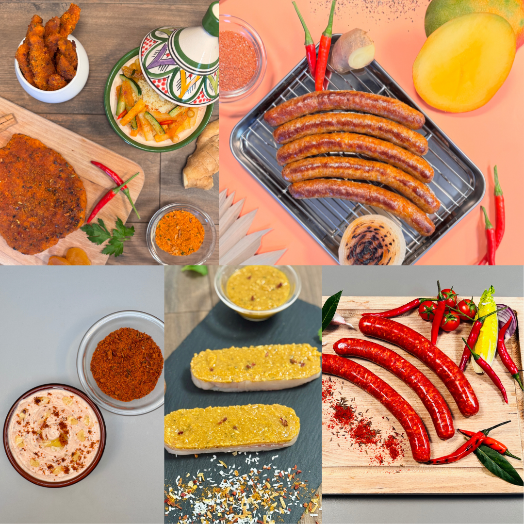 DAT-Schaub France, Soussana, Marinades, Labelchair, labelmerguez, enrobages, saucisses, chapelures, poissons, viandes, légumes, fromages