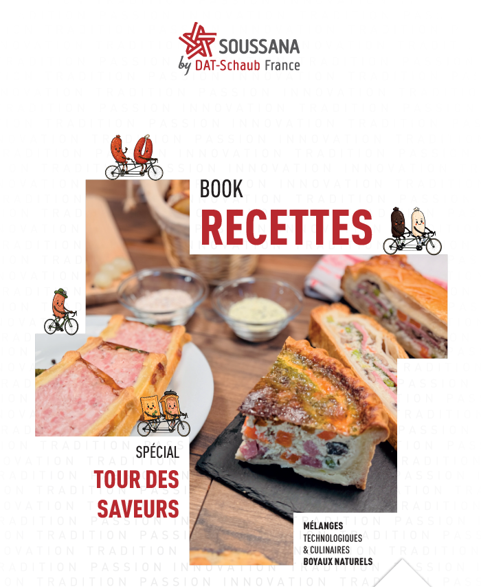 Tour des saveurs, recettes, été, boyaux naturels, enrobages, gelée, porduits sec, saumures, mélanges pour chairs, saucisses, DAT-Schaub France